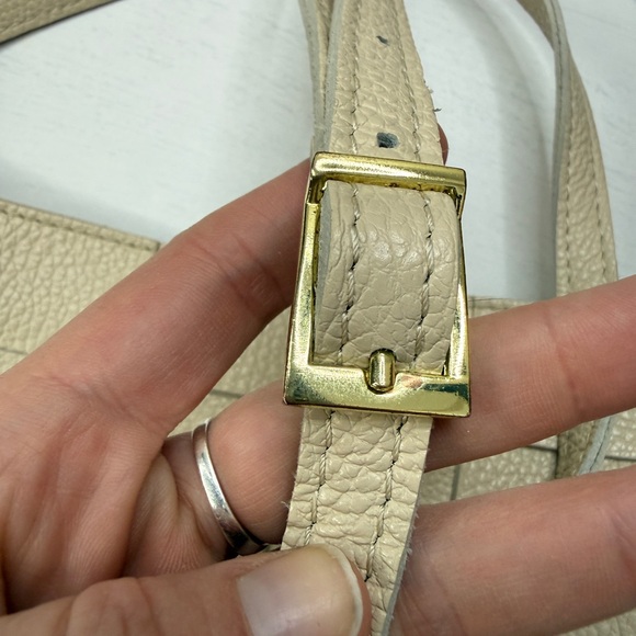 Anna Paola Leather Basketweave Zip Top Brit Shoulder Bag Made in Italy - Picture 6 of 16